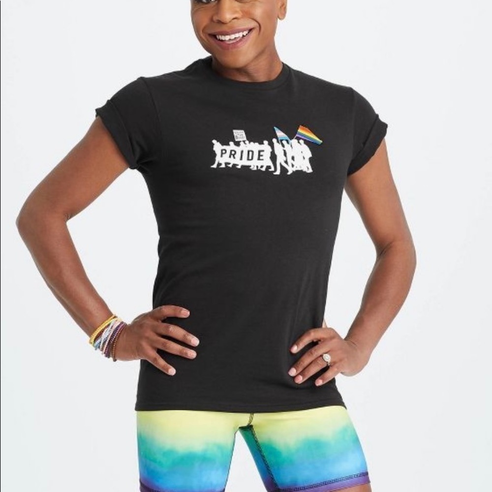 Pride Gender Inclusive Adult 'Pride March' Short Sleeve Graphic T-Shirt lgbtq